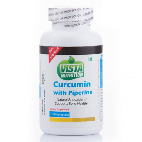 vista nutrition curcumin with piperine 120 capsules