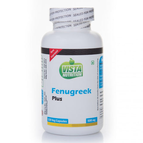 vista nutrition fenugreek plus 500mg 60 capsules