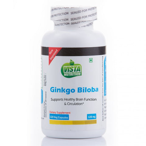 vista nutrition ginkgo biloba 120mg 120 capsules