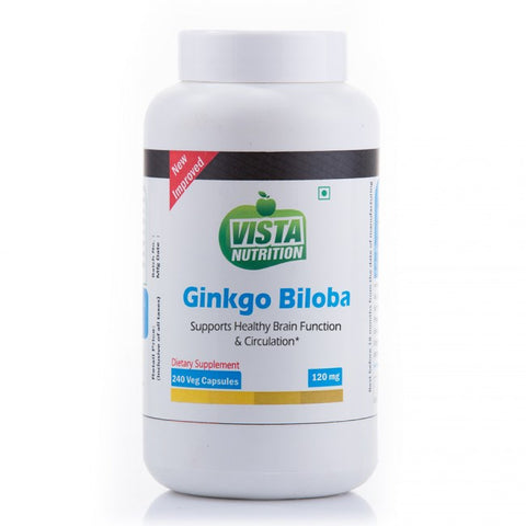 Vista Nutrition Ginkgo Biloba 120mg -- 240 Capsules