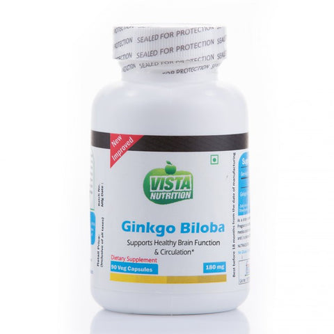 vista nutrition ginkgo biloba 180mg 90 capsules