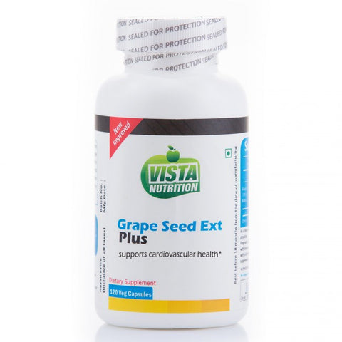 vista nutrition grape seed extract plus 120 capsules