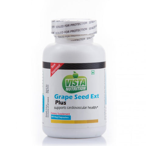 vista nutrition grape seed extract plus 60 capsules