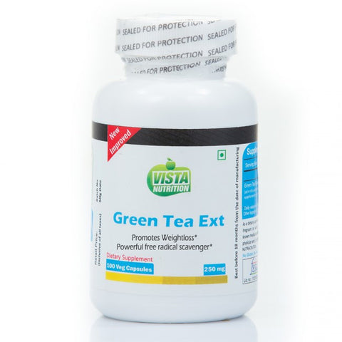 vista nutrition green tea extract 250 mg - 100 capsules