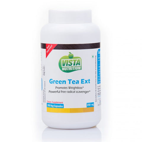 vista nutrition green tea extract 250mg - 200 capsules