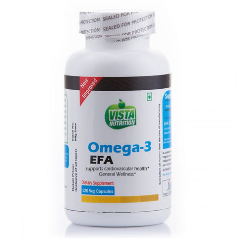 vista nutrition omega-3 efa - 120 capsules