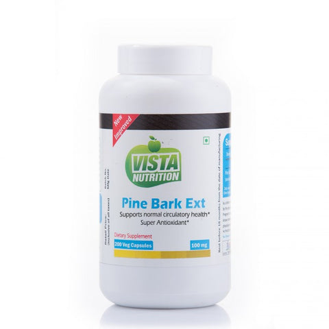 vista nutrition pine bark ext - 100mg - 200 capsules