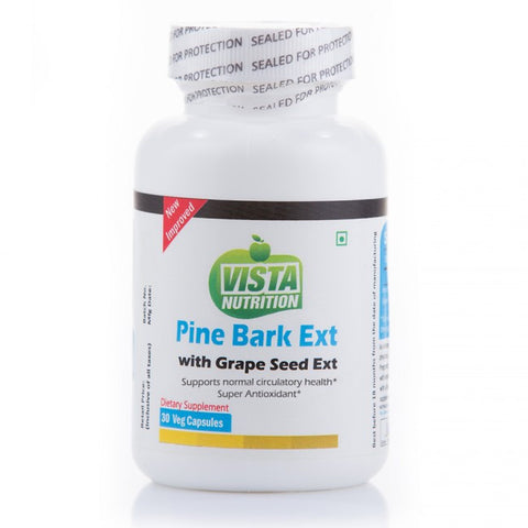 vista nutrition pine bark ext with grape seed ext - 30 capsules