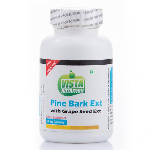 vista nutrition pine bark ext with grape seed ext - 60 capsules