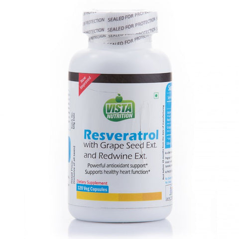 vista nutrition resveratrol grape seed ext redwine ext 120 capsules