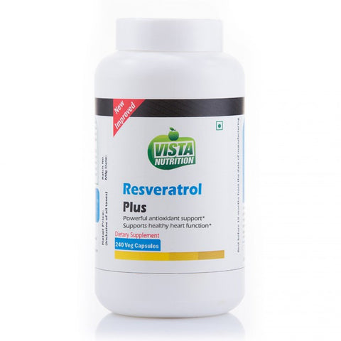 vista nutrition resveratrolgreen tea vitamin c grapeseed plus - 240 capsules