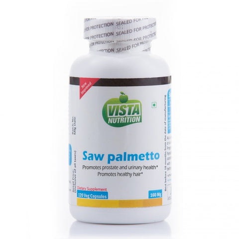 vista nutrition saw palmetto 160 mg- 120 capsules