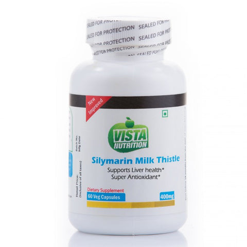 vista nutrition silymarin milk thistle standardized 400 mg- 60 capsules