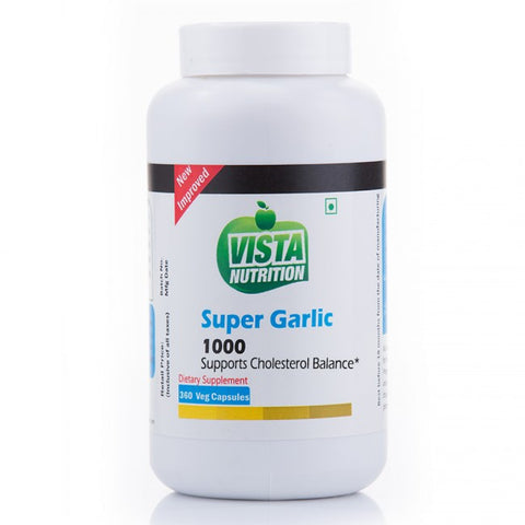 vista nutrition super garlic 1000 - 360 capsules