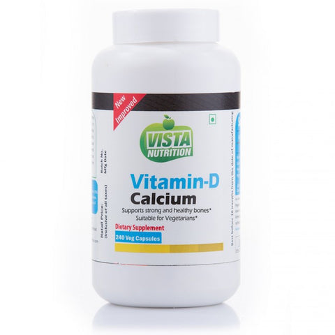 vista nutrition vitamin-d calcium magnesium - 240 capsules
