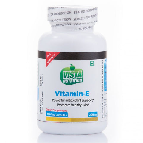 vista nutrition vitamin-e 200mg 100 capsules