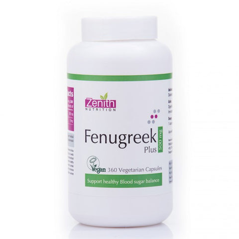 zenith nutrition fenugreek plus - 500 mg - 360 capsules