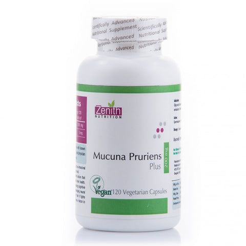 zenith nutrition mucuna pruriens plus - 200 mg - 120 capsules