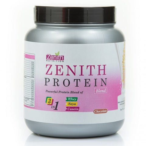 zenith nutrition zenith protein - blend - chocolate - 500 gms