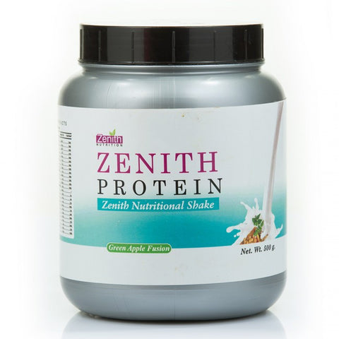 zenith nutrition zenith protein - nutritional shake - green apple - 500 gms