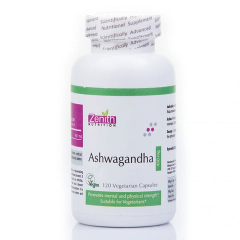 zenith nutrition ashwagandha 450mg - 120 capsules