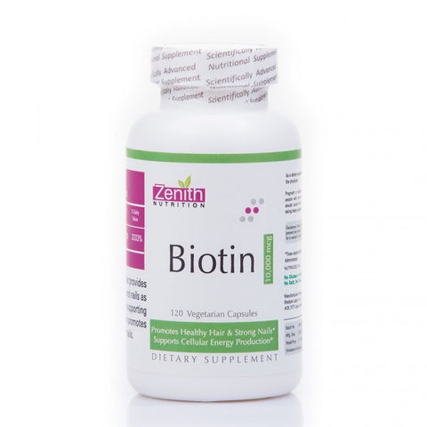 zenith nutrition biotin 10000 mcg - 120caps