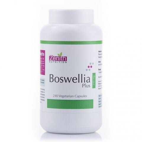 zenith nutrition boswellia plus - 250 mg - 240 capsules