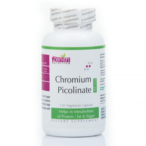 zenith nutrition chromium picolinate - 120 caps