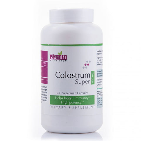 zenith nutrition colostrum super 400mg - 240 capsules