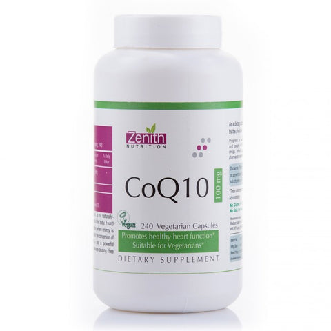 zenith nutrition coq10 100mg - 240 capsules