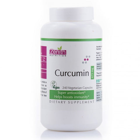 zenith nutrition curcumin 475mg - 240 capsules