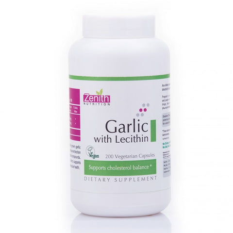 Zenith Nutrition Garlic With Lecithin 200 Capsules