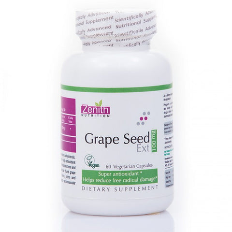 Zenith Nutrition Grape Seed Extract 100mg - 60 Capsules