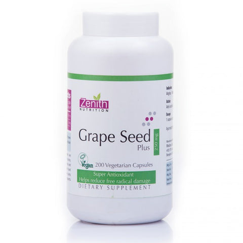 zenith nutrition grape seed extract 250mg - 200 capsules
