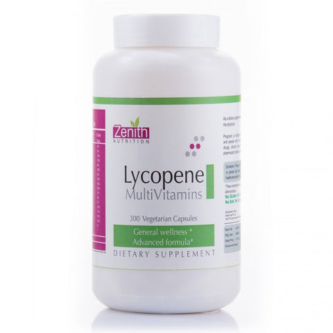 zenith nutrition lycopene with multivitamins - 300 capsules