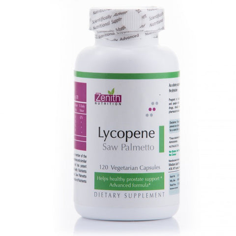 zenith nutrition lycopene with saw palmetto - 120 capsules