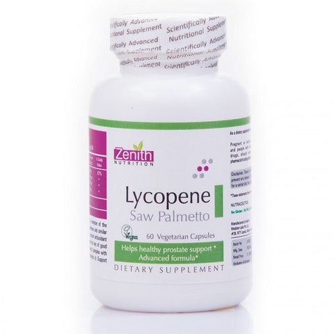 zenith nutrition lycopene with saw palmetto - 60 capsules