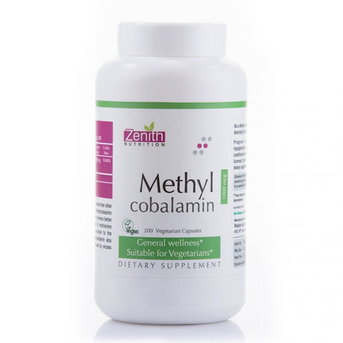 zenith nutrition methylcobalamin - 200 capsules