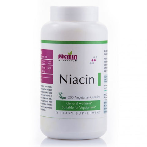 zenith nutrition niacin - 200 capsules