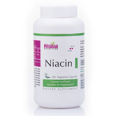 zenith nutrition niacin - 300 capsules