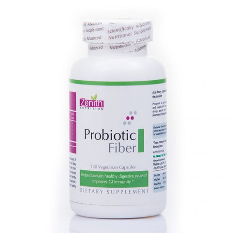 zenith nutrition probiotic fiber - 120 capsules