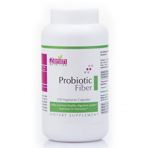 zenith nutrition probiotic fiber - 240 capsules