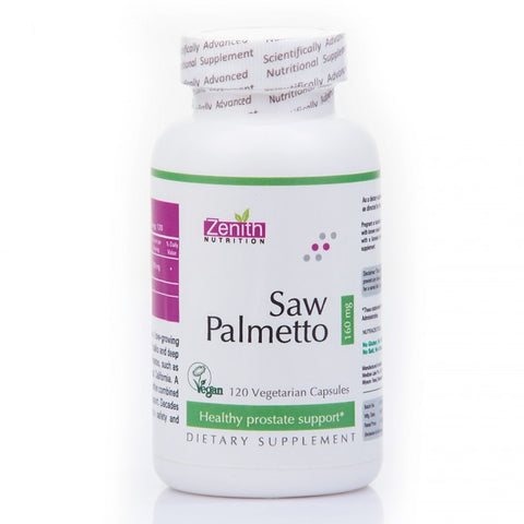 zenith nutrition saw palmetto 160mg - 120 capsules