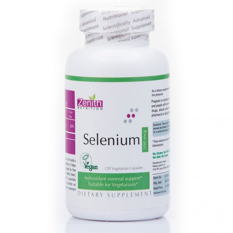 zenith nutrition selenium 200 mcg - 120 capsules