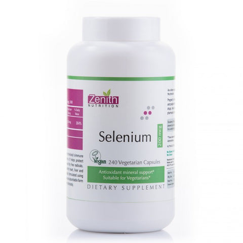 zenith nutrition selenium 200 mcg - 240 capsules