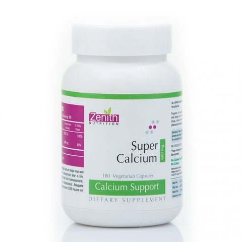 zenith nutrition super calcium 600 - 180 capsules