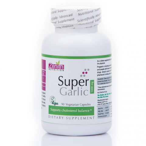 zenith nutrition super garlic 1000 - 90 capsules