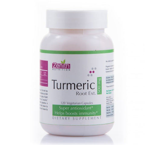 zenith nutrition turmeric root ext 500mg - 120 capsules