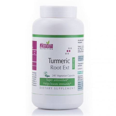 zenith nutrition turmeric root ext 500mg - 240 capsules