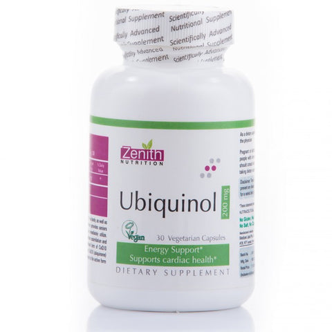 zenith nutrition ubiquinol 200 mg - 30 vegicapsules